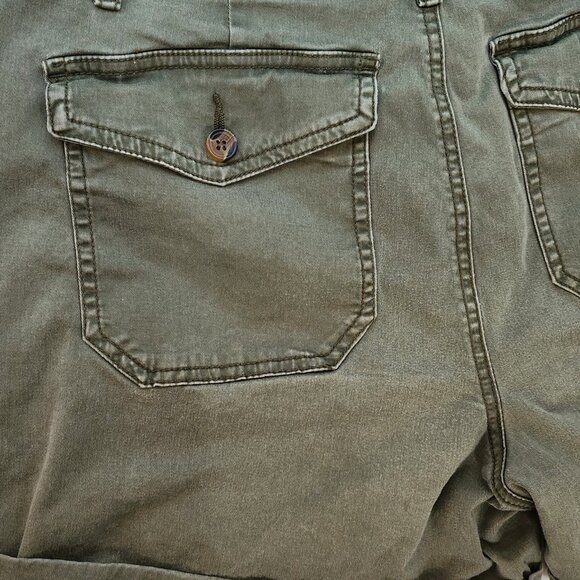 Khaki Green Shorts for Women - Picture 3 of 9